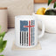 4th of July Mug - Loves Jesus & America Too Cross Flag