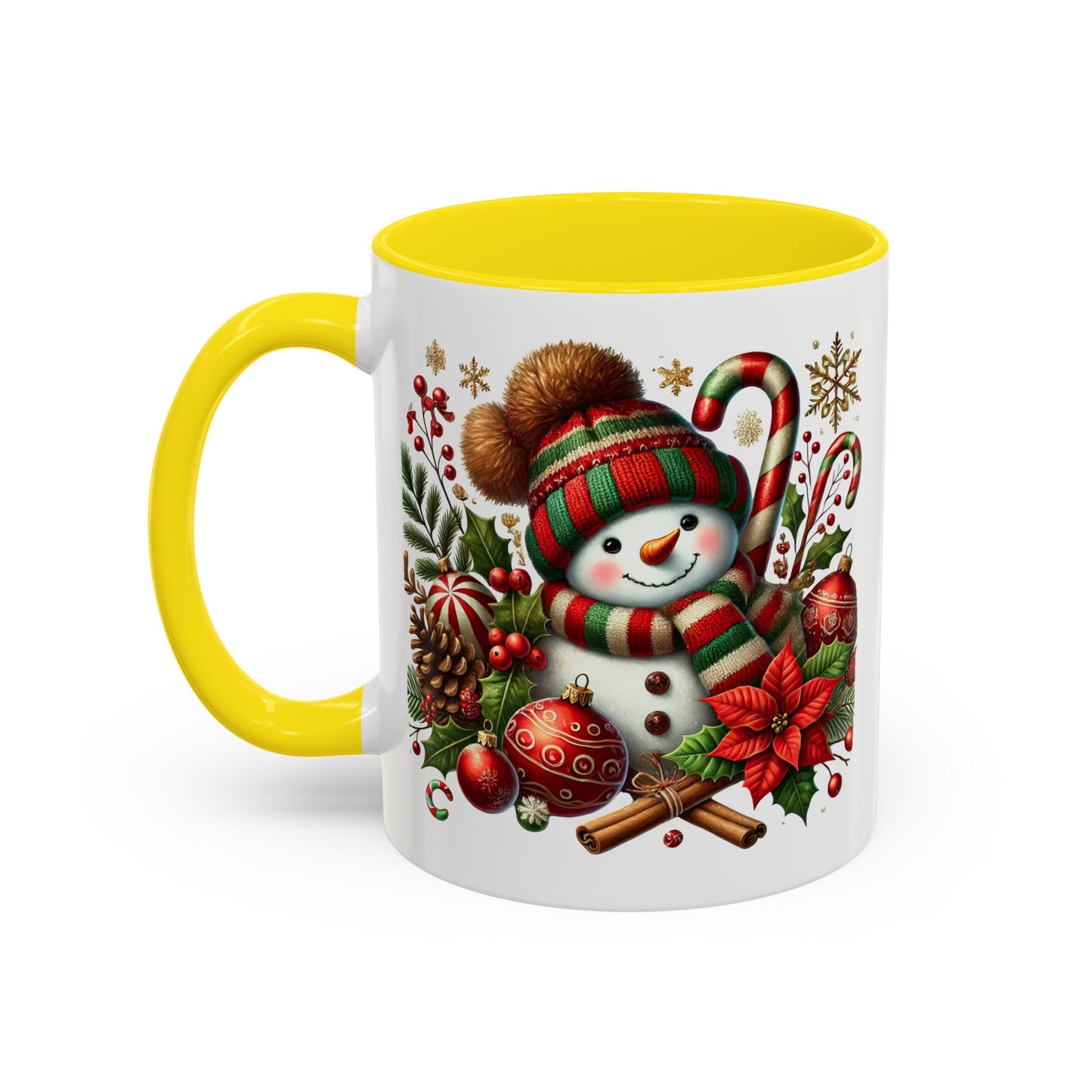Christmas Mug - Red and Green Snowman 2