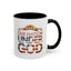 4th of July Mug - One Nation Under God Cross Flag