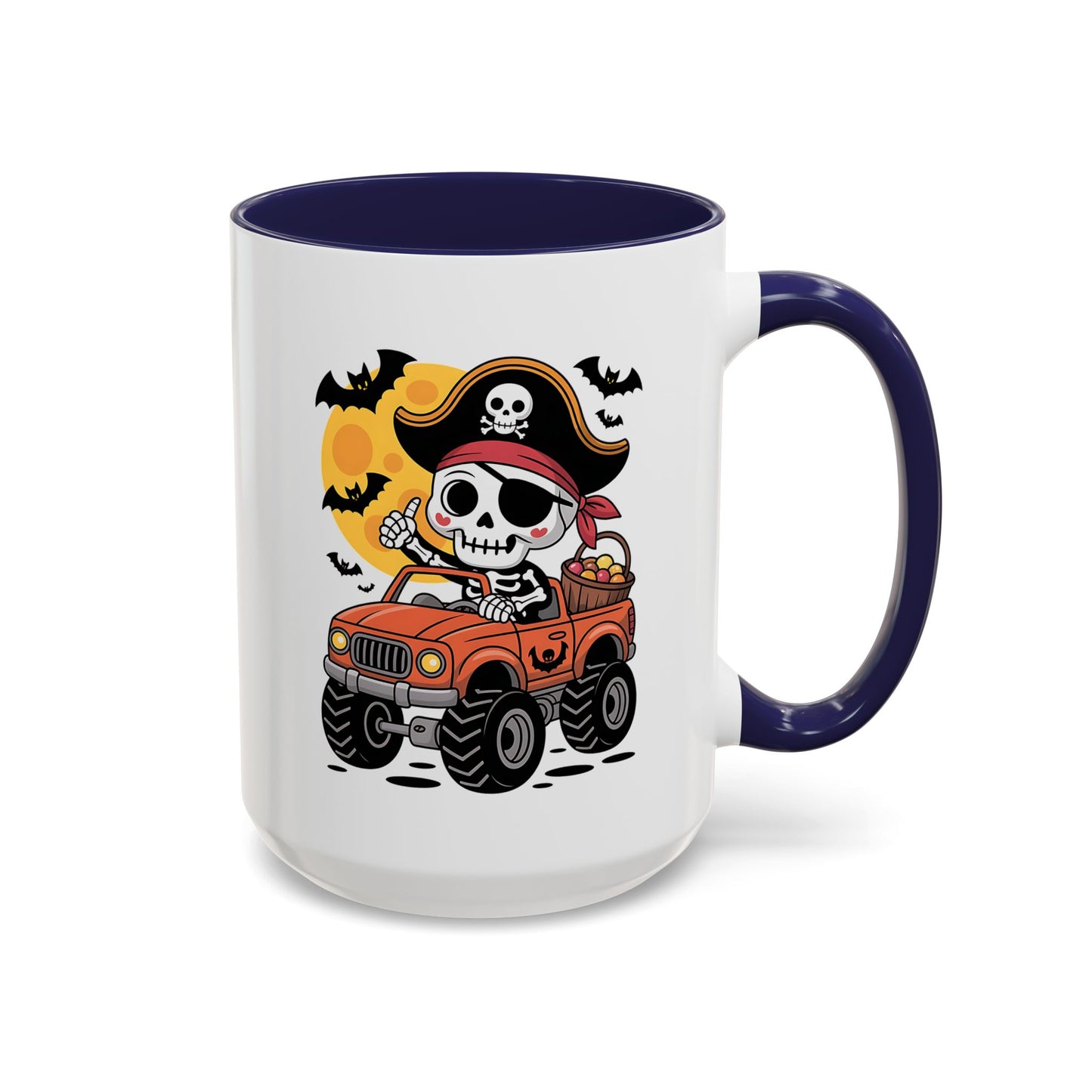 Halloween Mug - Driving Skeleton Pirate