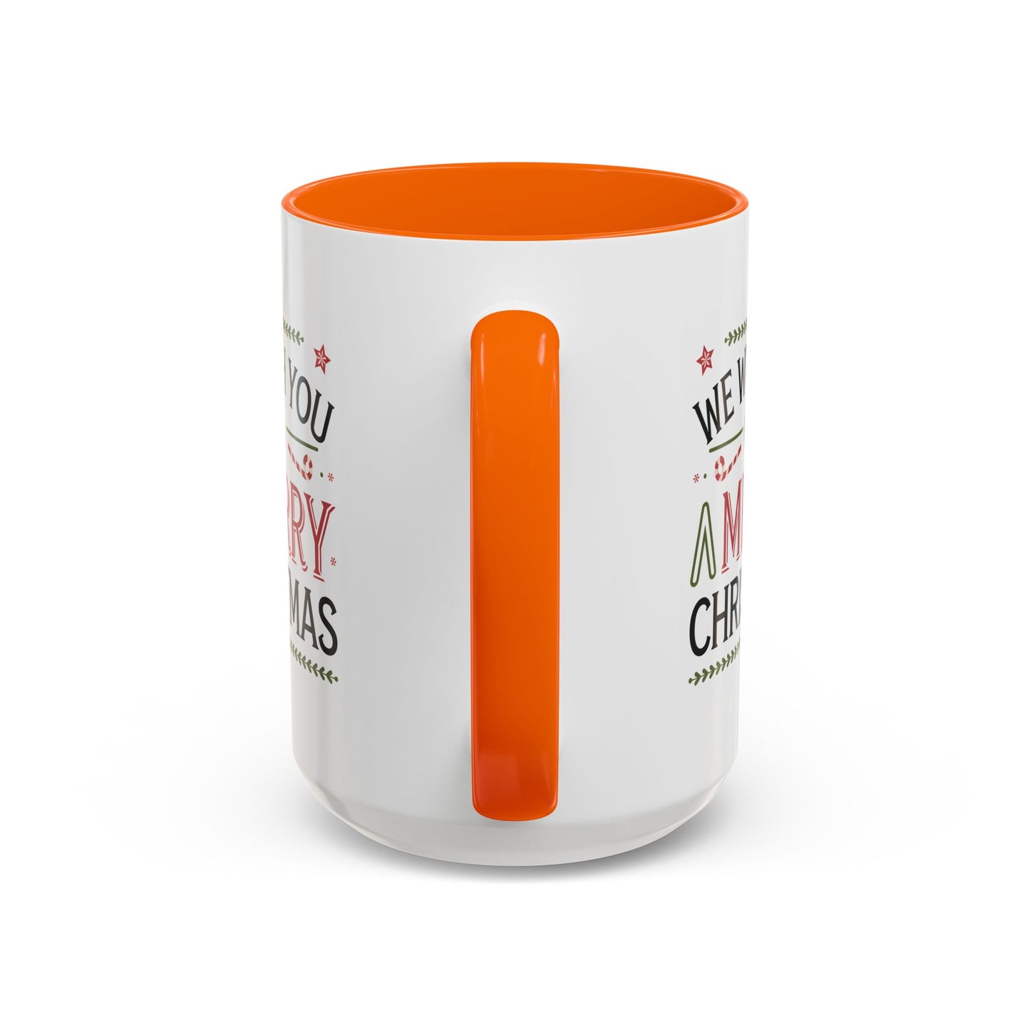 Christmas Mug - We Wish You a Merry Christmas Blue Green & Red Text