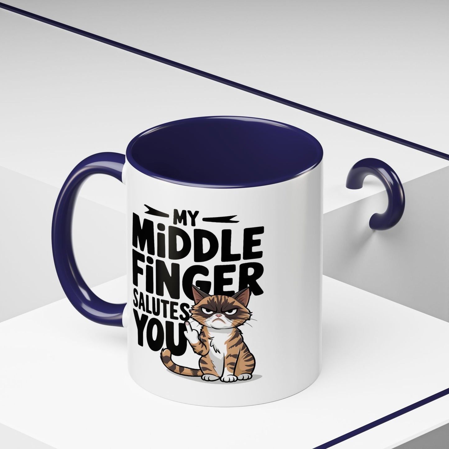 Humor Mug - My Middle Finger Salutes You