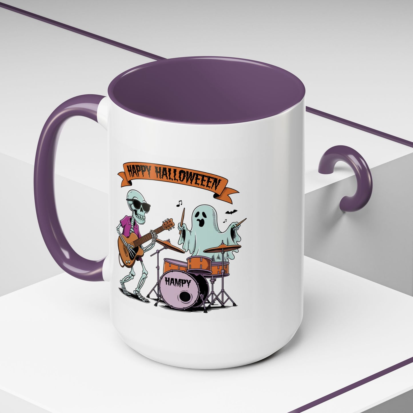 Halloween Mug - Skeleton & Ghost Band