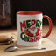 Christmas Mug - Green & Red Text Santa Presents