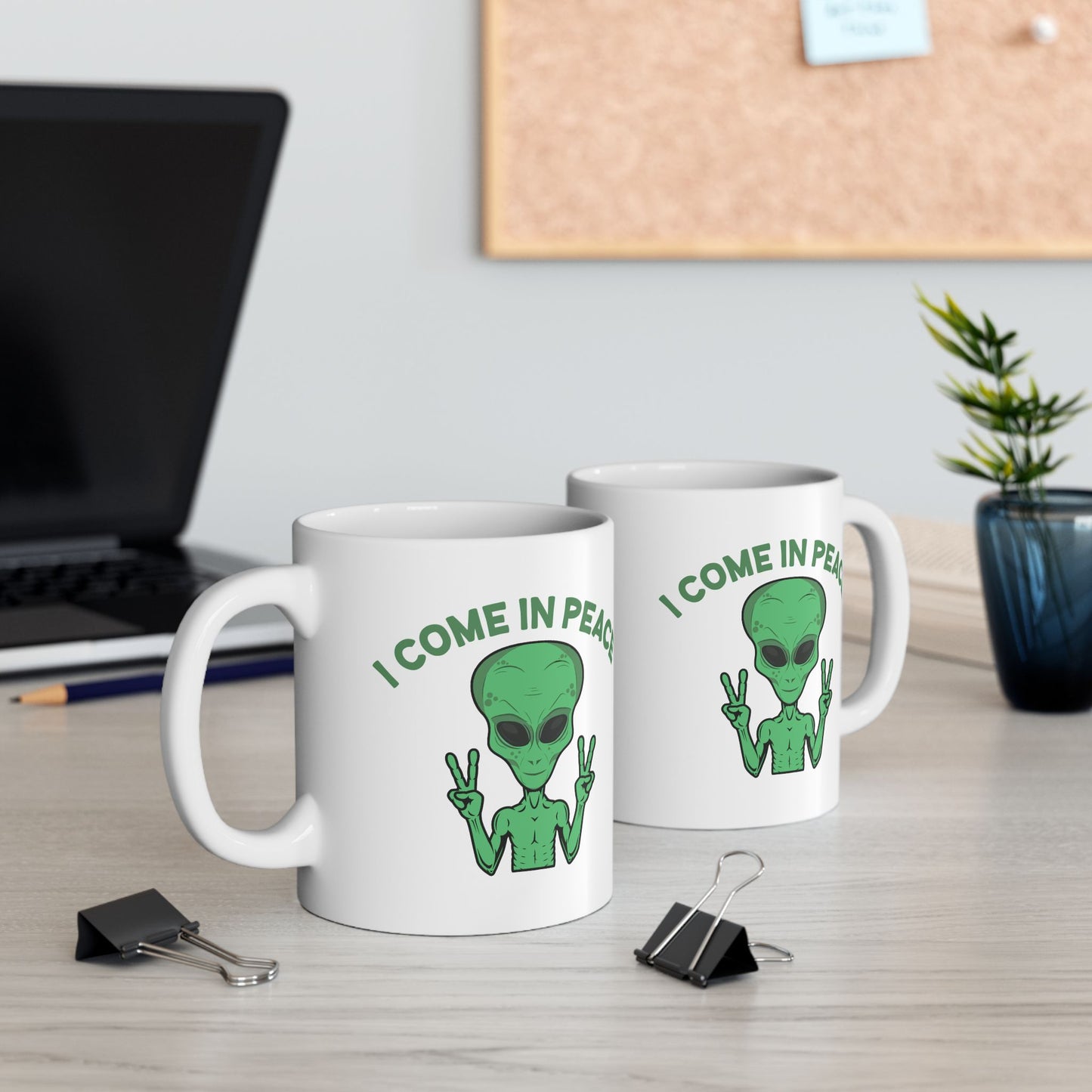 Alien Mug - I Come In Peace