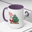 Christmas Mug - Merry Christmas Red Text Santa Tree Presents