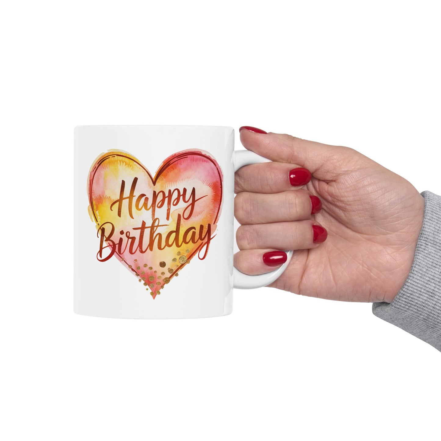 Birthday Mug - Happy Birthday With Heart