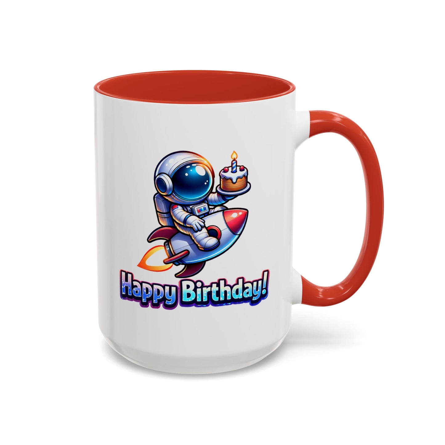 Birthday Mug - Astronaut Rocket