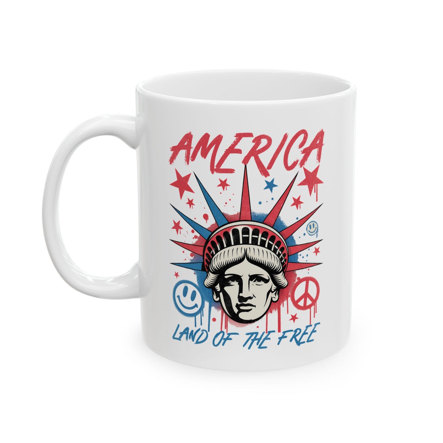 4th of July Mug - America Lady Liberty