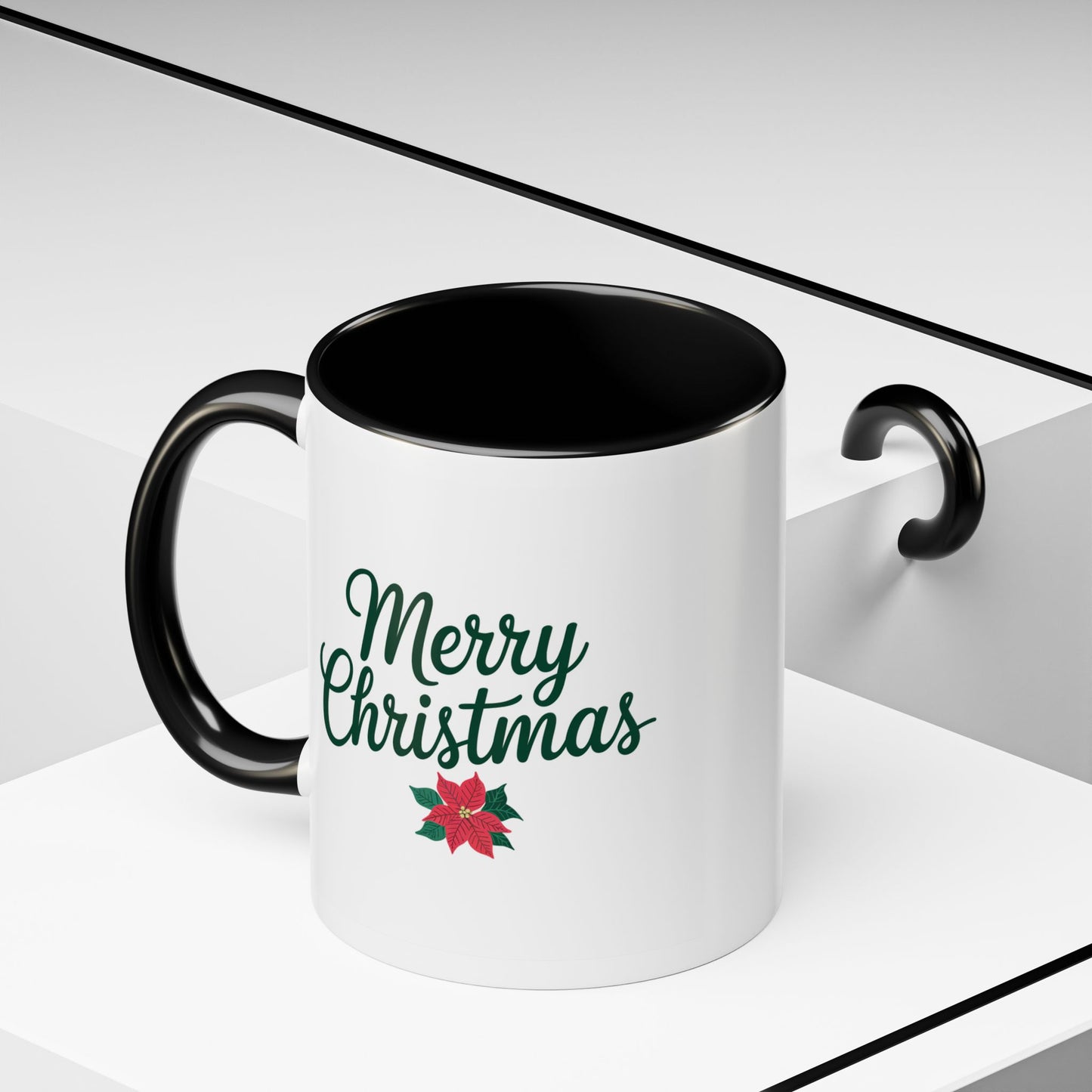 Christmas Mug - Merry Christmas Green Text