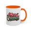 Christmas Mug - Merry Christmas Red & Green Text Mistletoe
