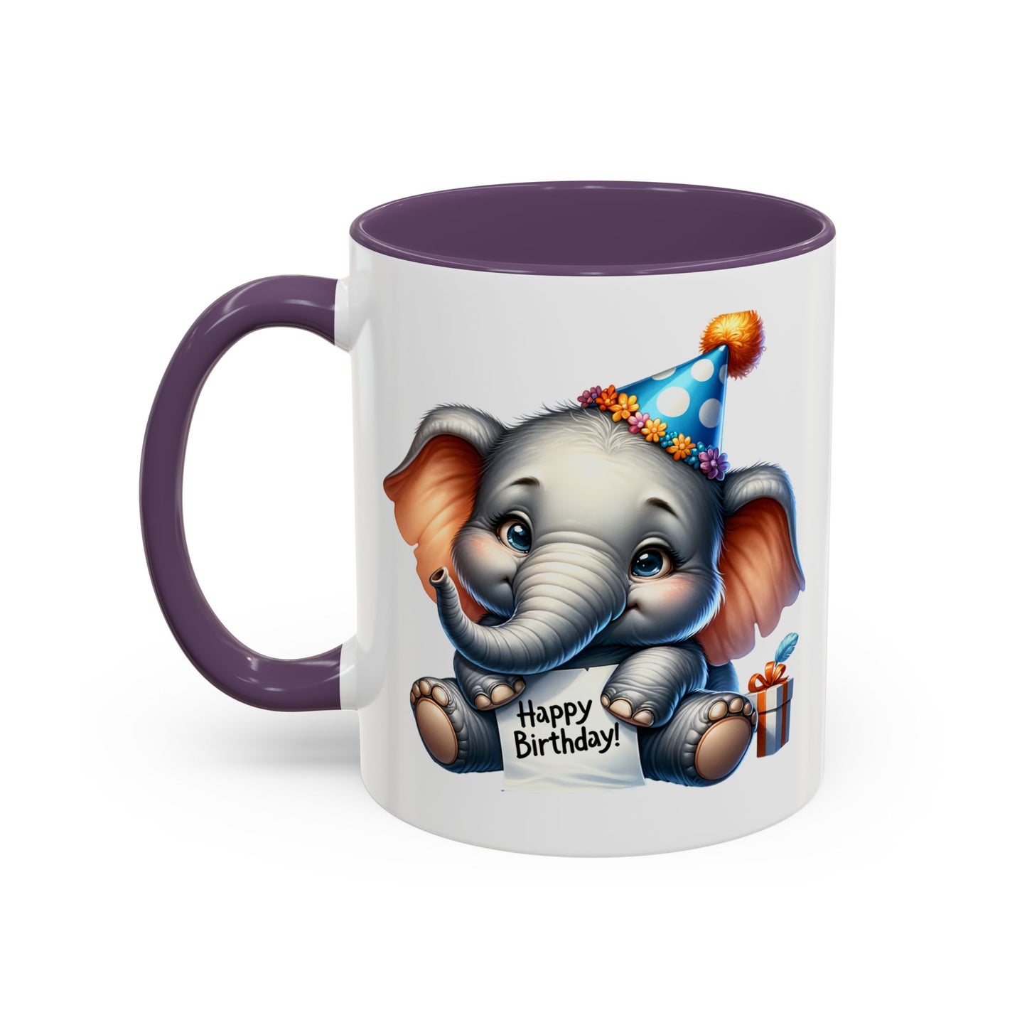 Birthday Mug - Happy Birthday Elephant Clipart