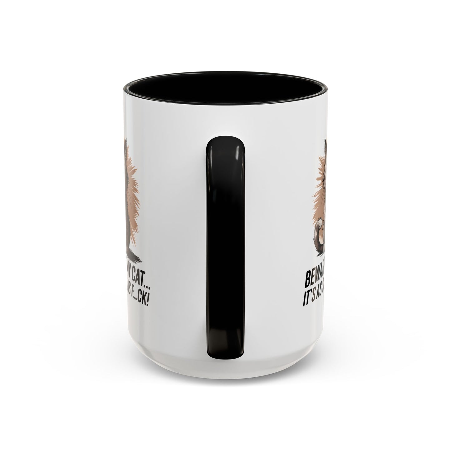 Humor Mug - Beware of My Cat