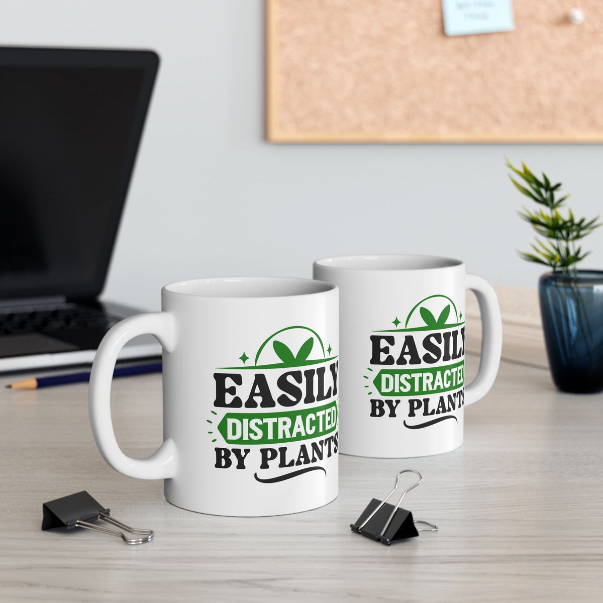 Humor Mug - Easily Distracted By Plants