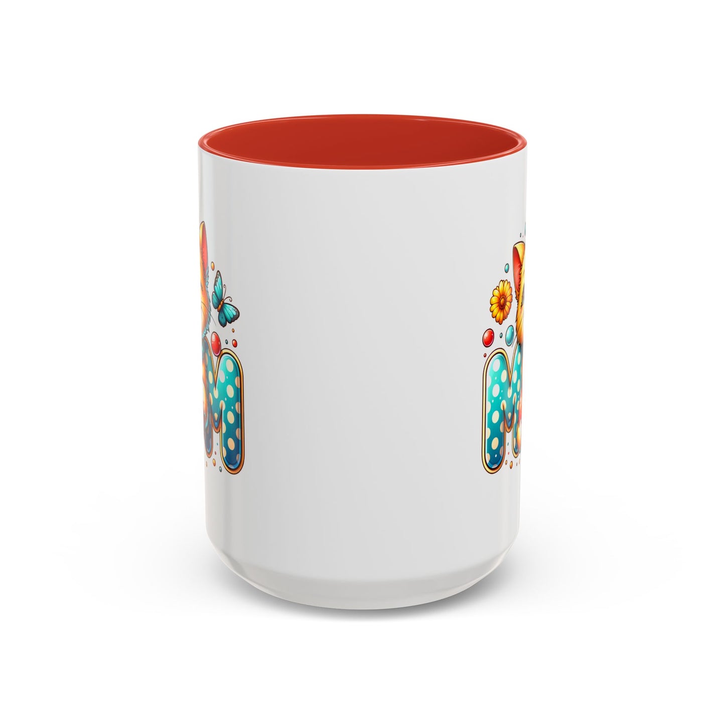 Mother's Day Mug - Mom Cat Red Heart