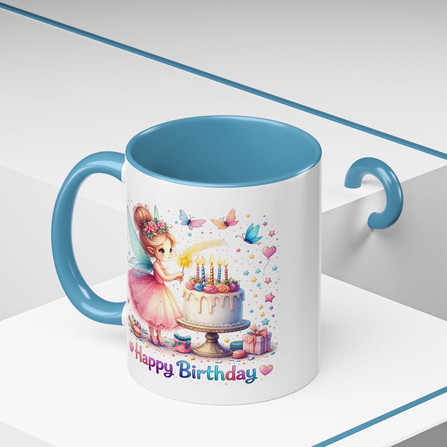 Birthday Mug - Fairy Butterflies