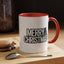 Christmas Mug - Merry Christmas White & Black Text Tree
