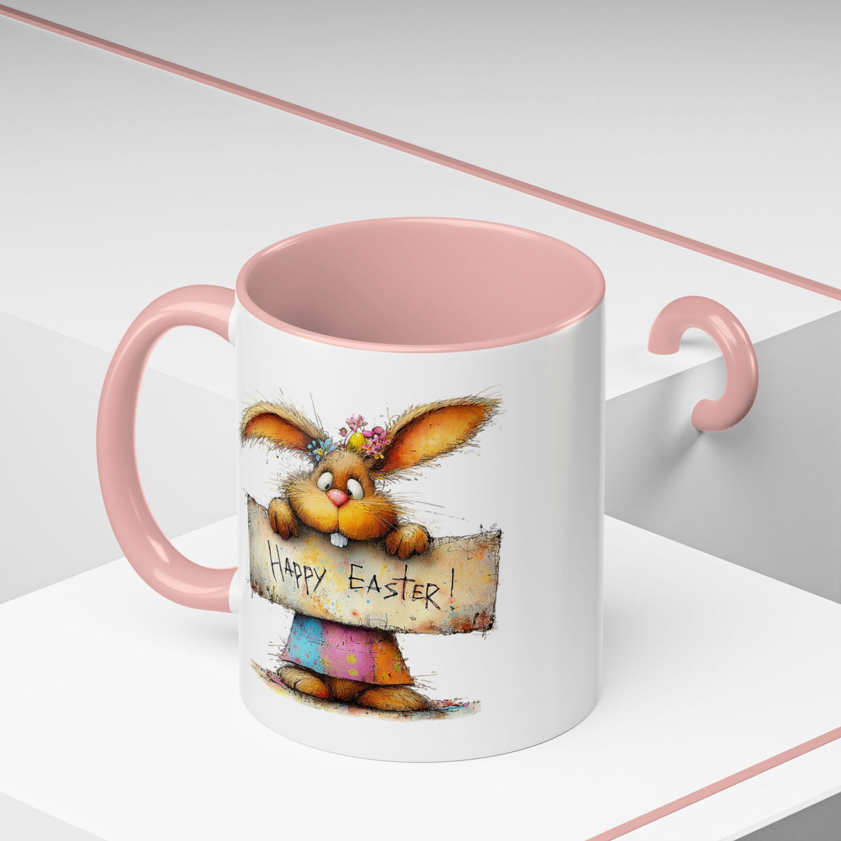 Easter Mug - Happy Easter Bunny Sign