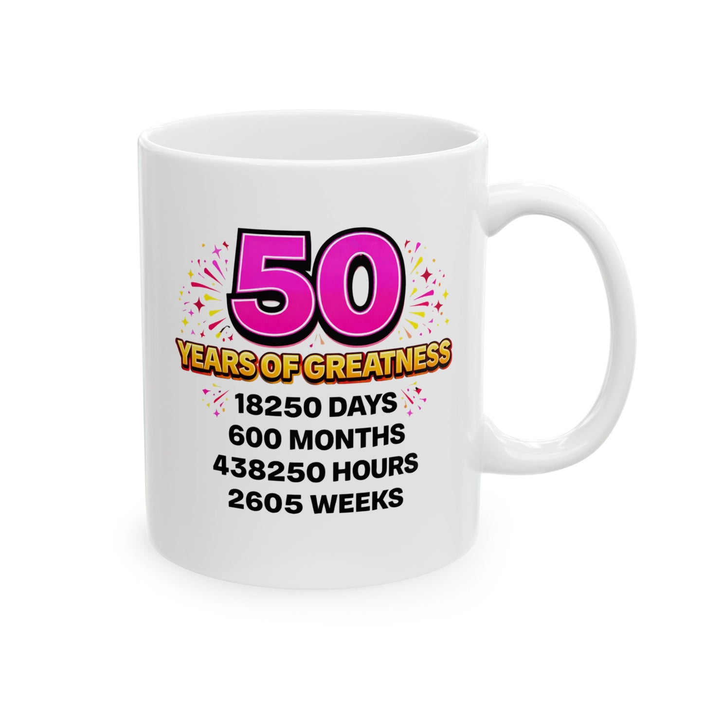 Birthday Mug - 50 Years of Greatness