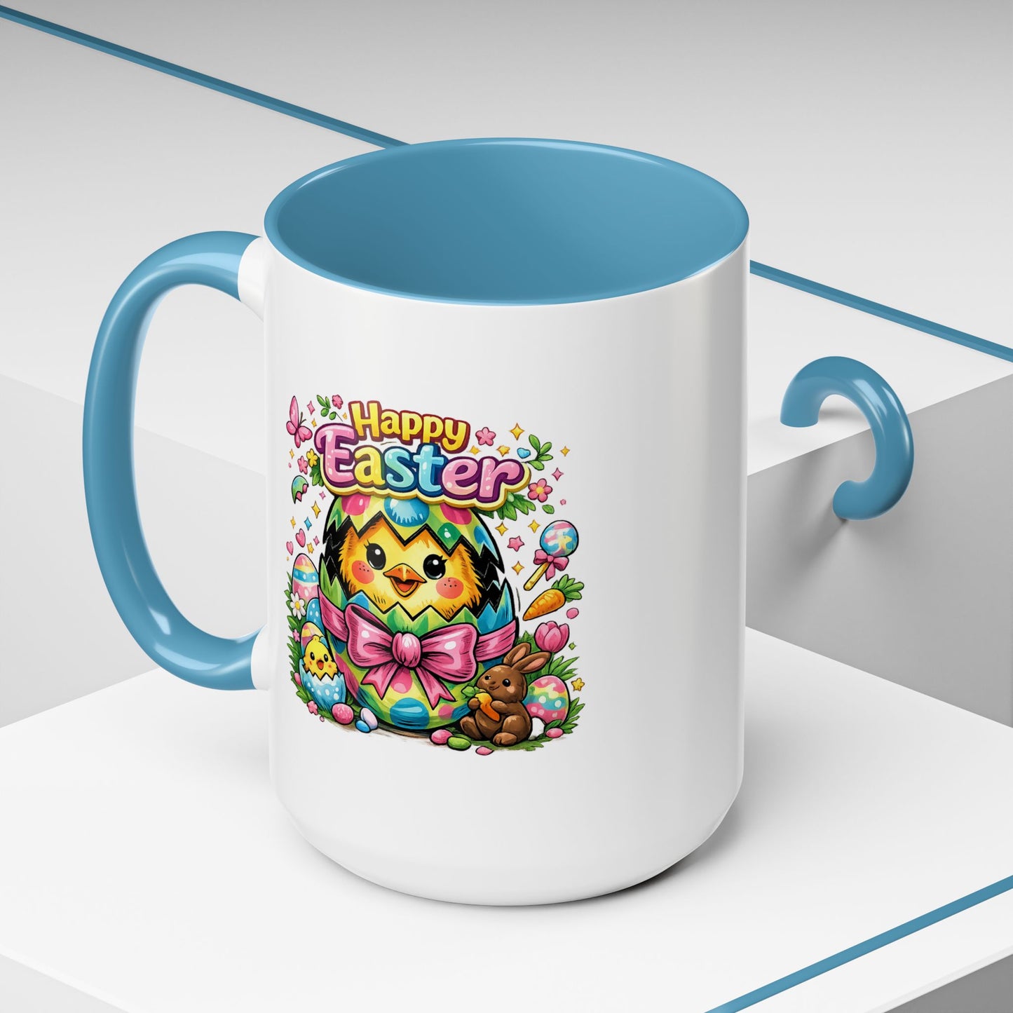 Easter Mug - Happy Easter Chics & Bunny