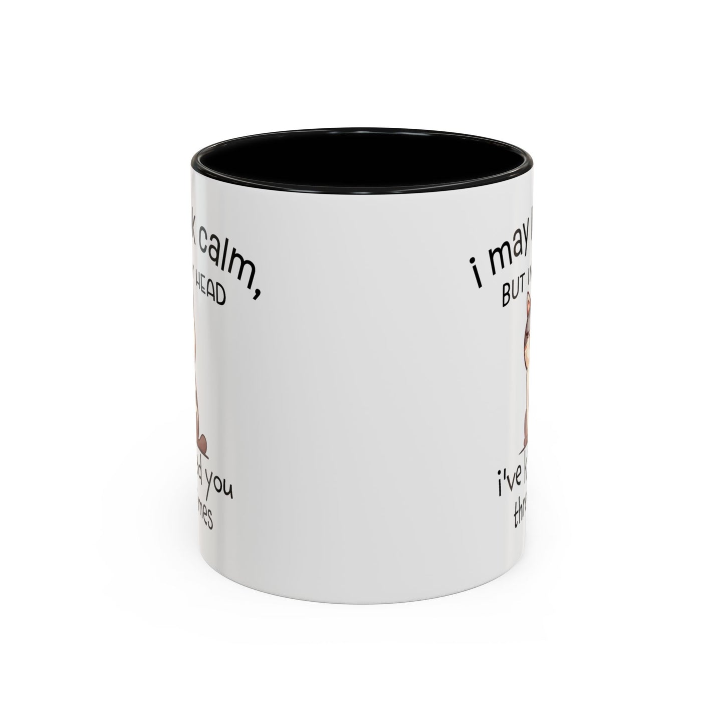 Adult Mug - I May Look Calm Cat