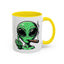Adult Mug - Green Alien Fuck You Human
