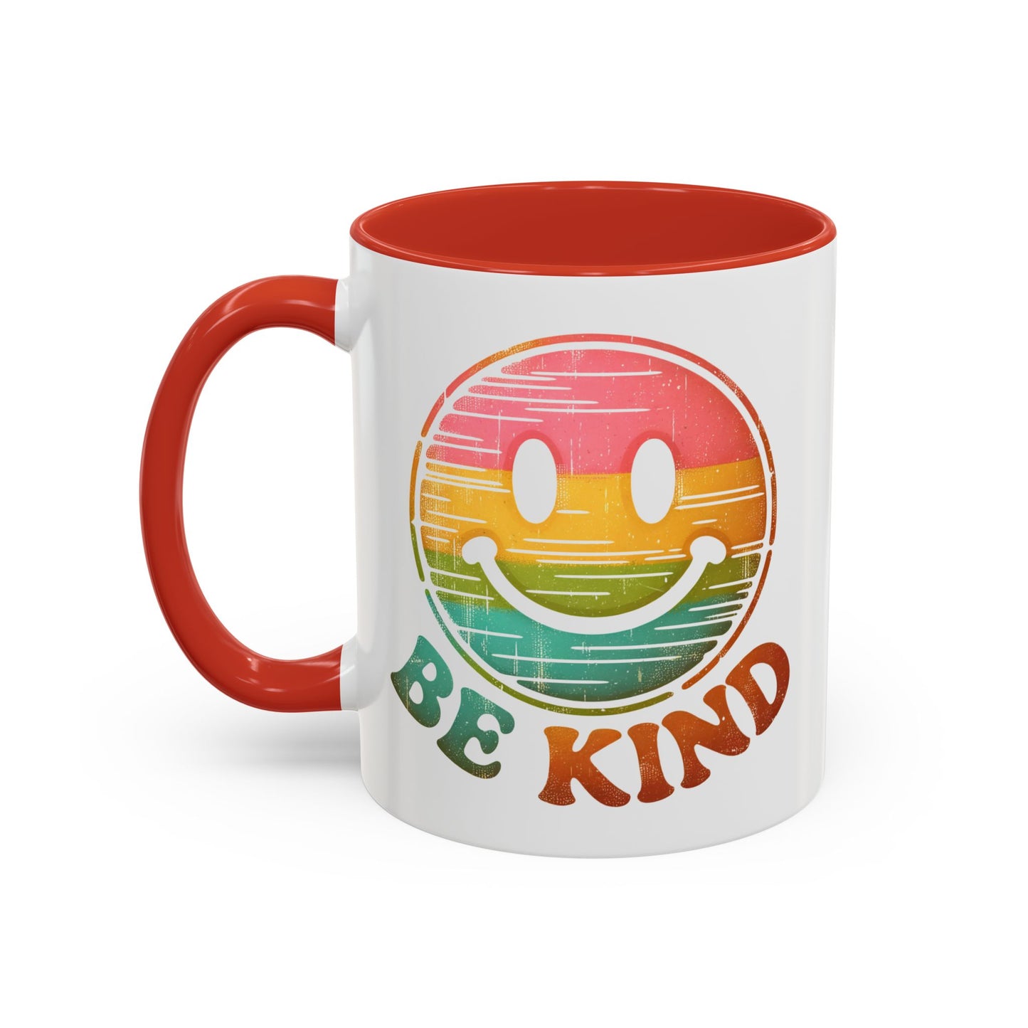 Motivation Mug - Retro Smiley Face Be Kind