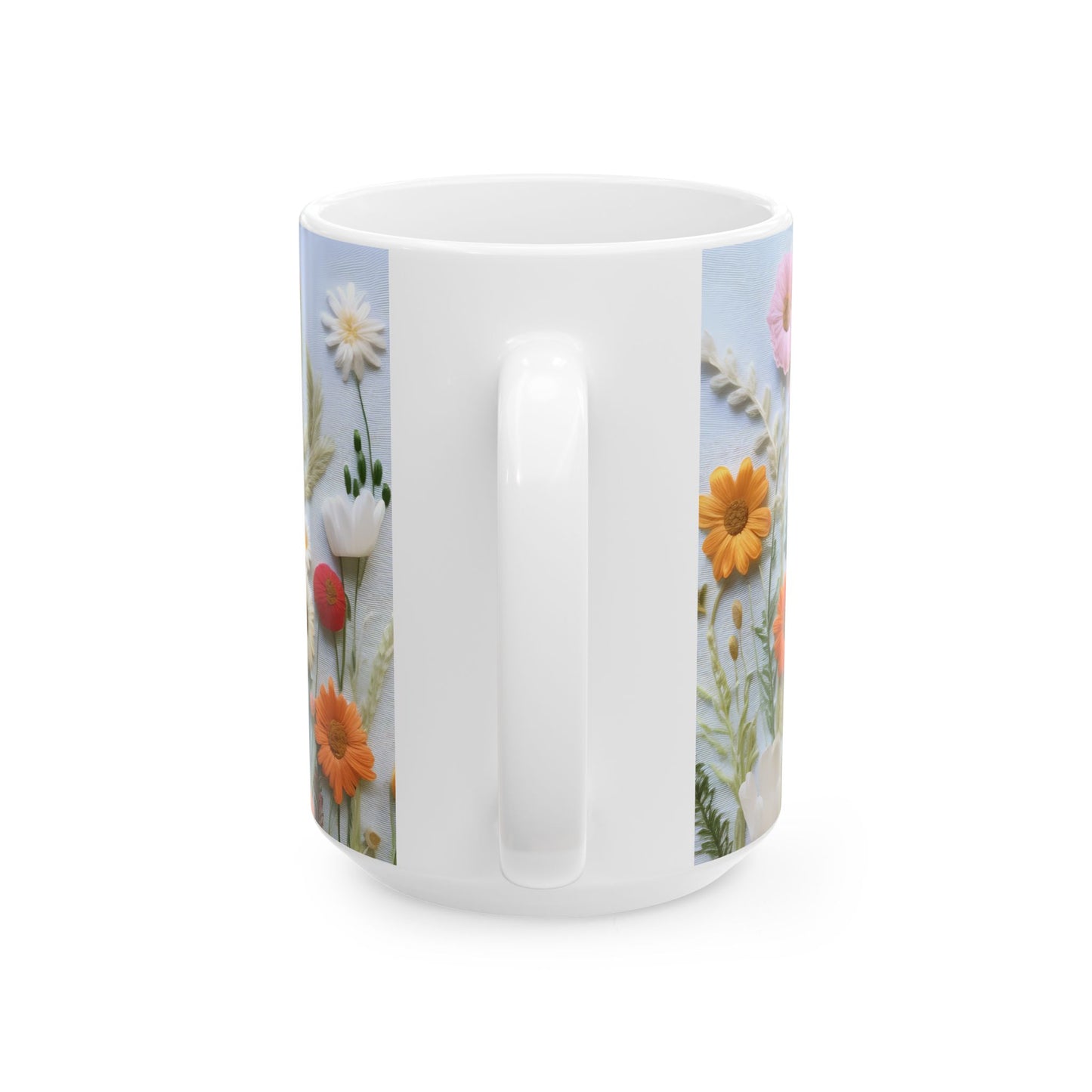 Artistic Mug - Felted Flowers 3