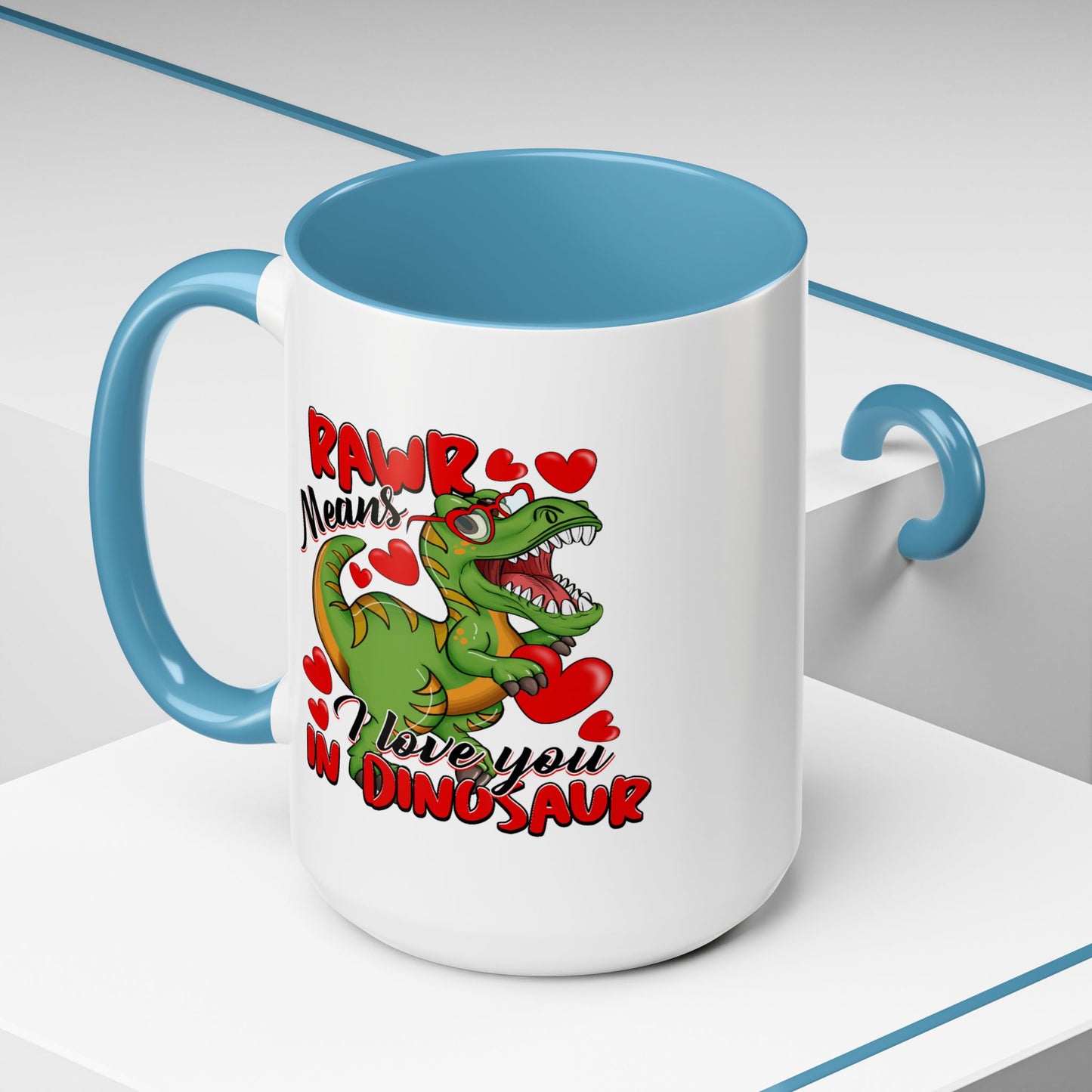 Anniversary Mug - Rawr Means I Love You