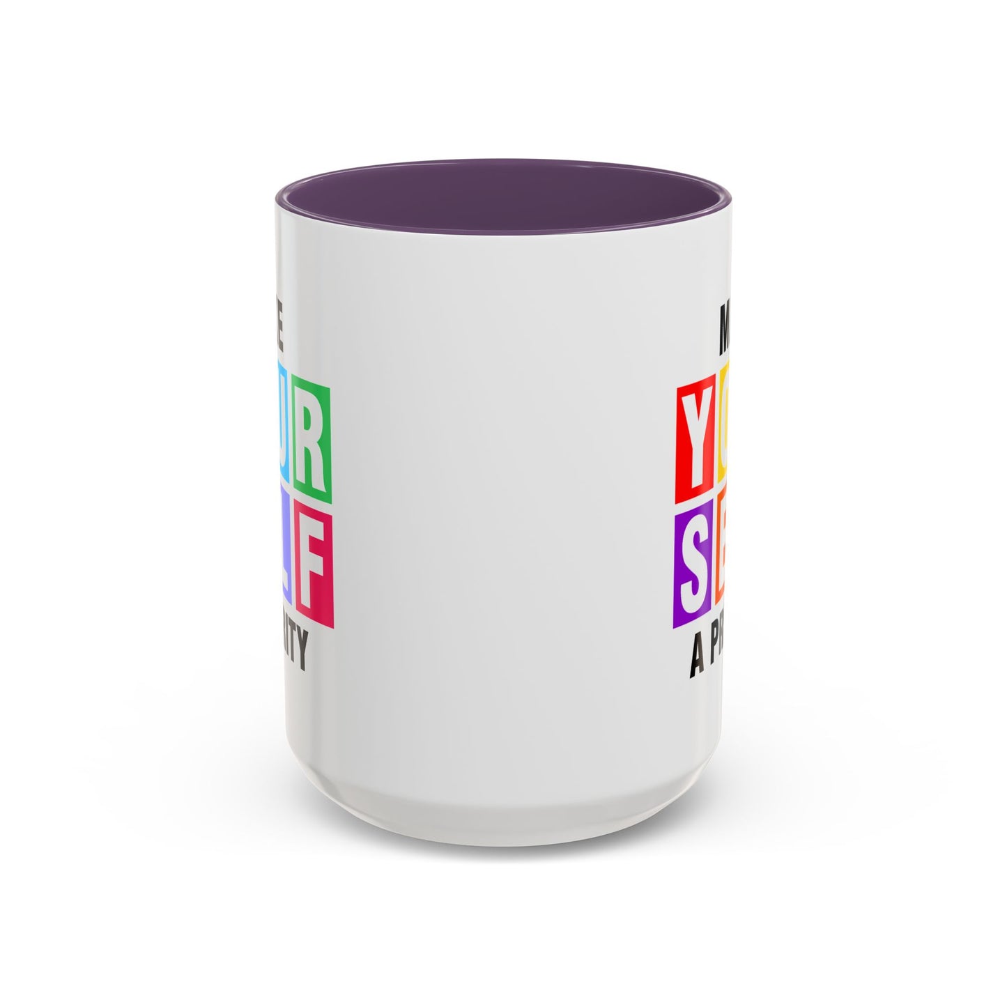 Wellness Mug - Make Yourself a Priority Colored Blocks
