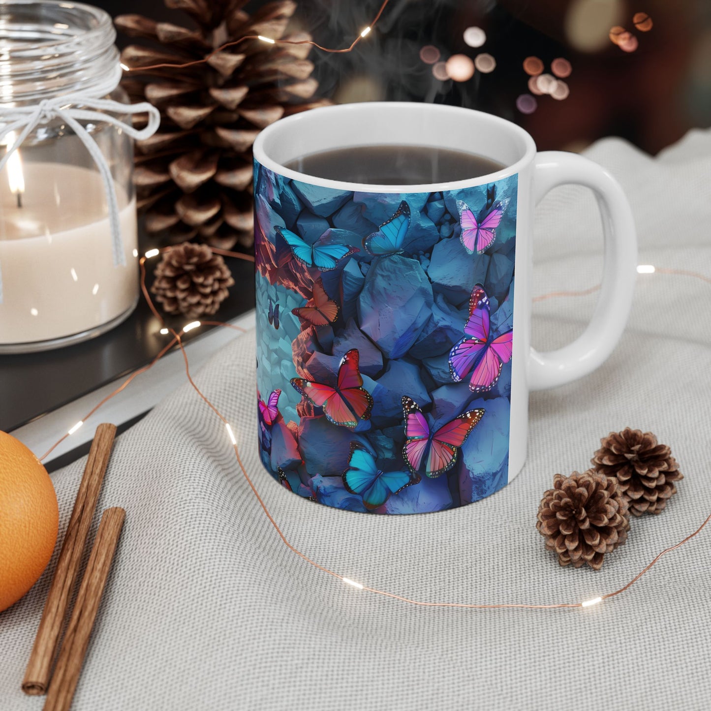 Artistic Mug - Colorful Butterflies