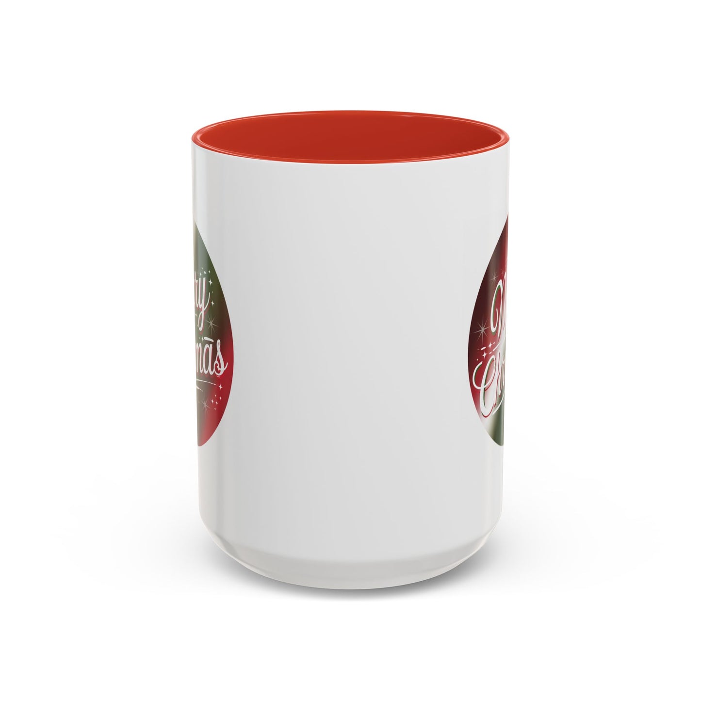 Christmas Mug - Merry Christmas White and Red Text Decoration
