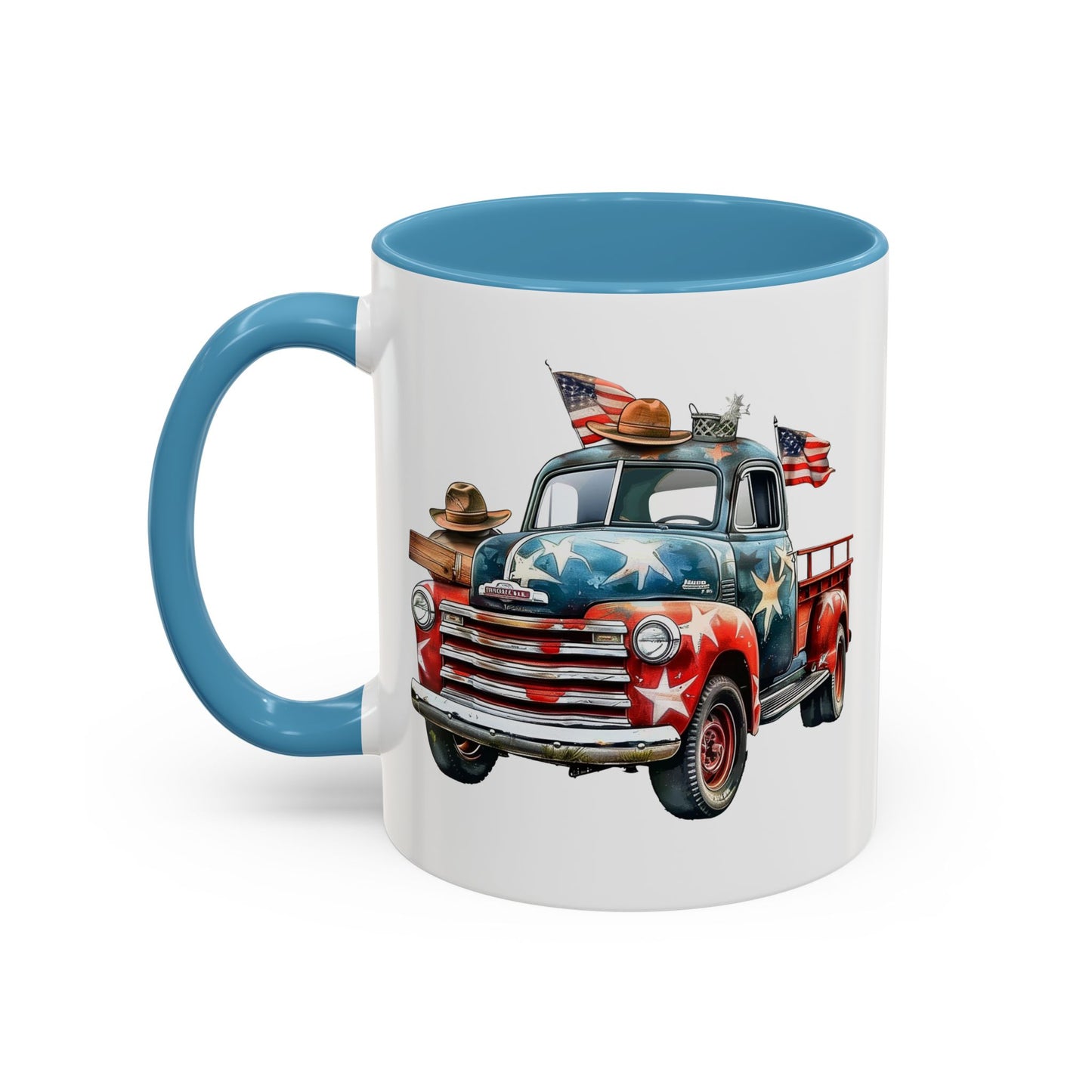 4th of July - Old Truck & Flag