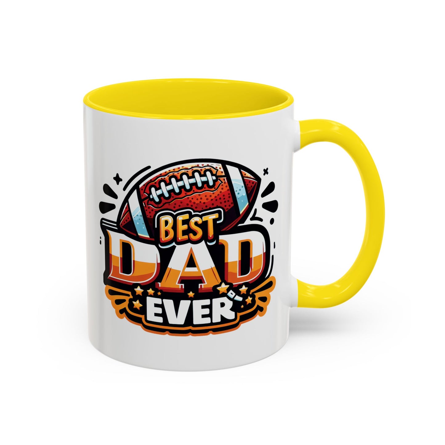 Father's Day Mug - Best Dad Ever Football