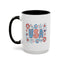 4th of July Mug - USA Preppy Floral