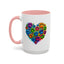 Animal Mug - Dog Paws Heart