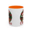 Christmas Mug - Merry Christmas Red Text Cat Presents Wreath