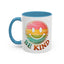 Motivation Mug - Retro Smiley Face Be Kind