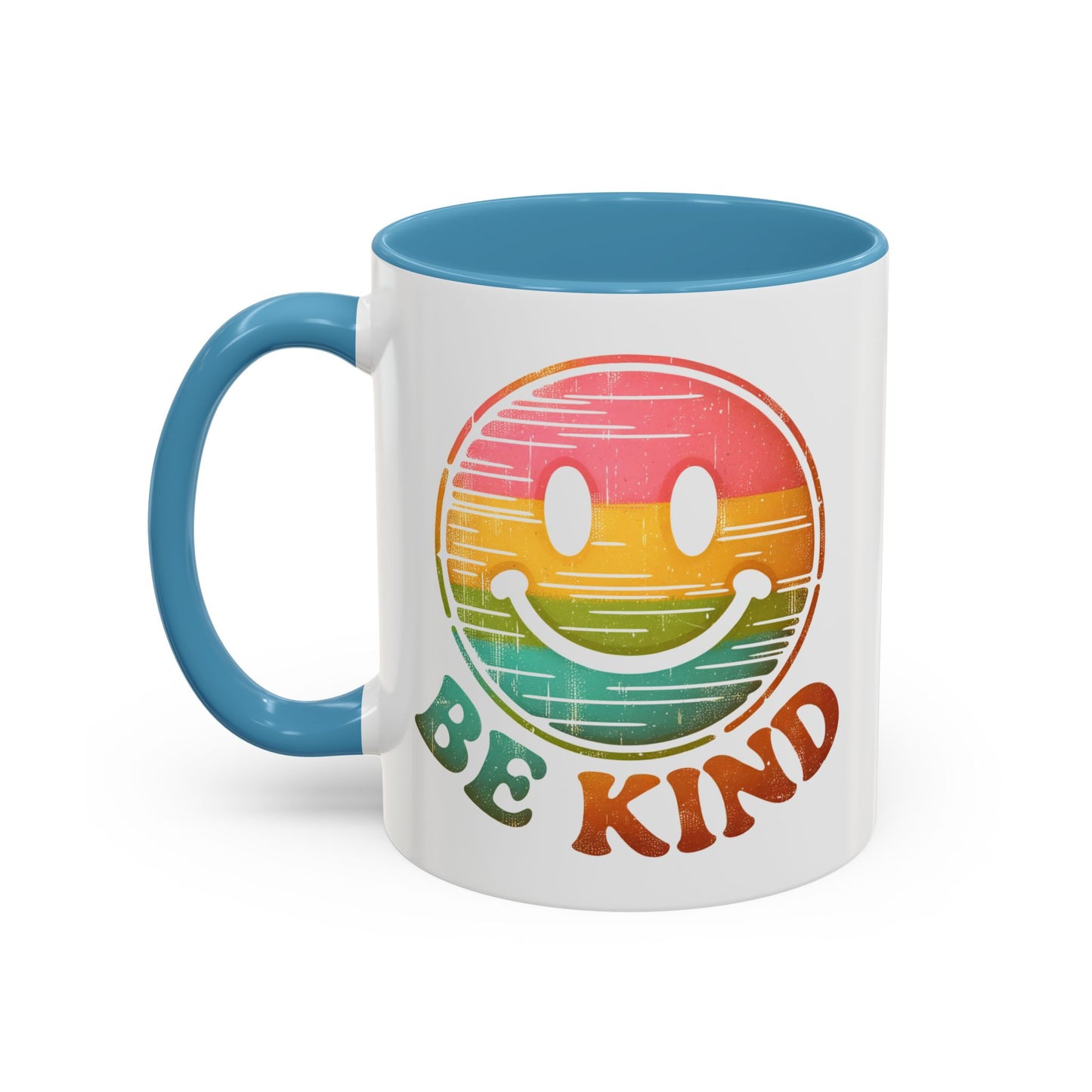 Motivation Mug - Retro Smiley Face Be Kind
