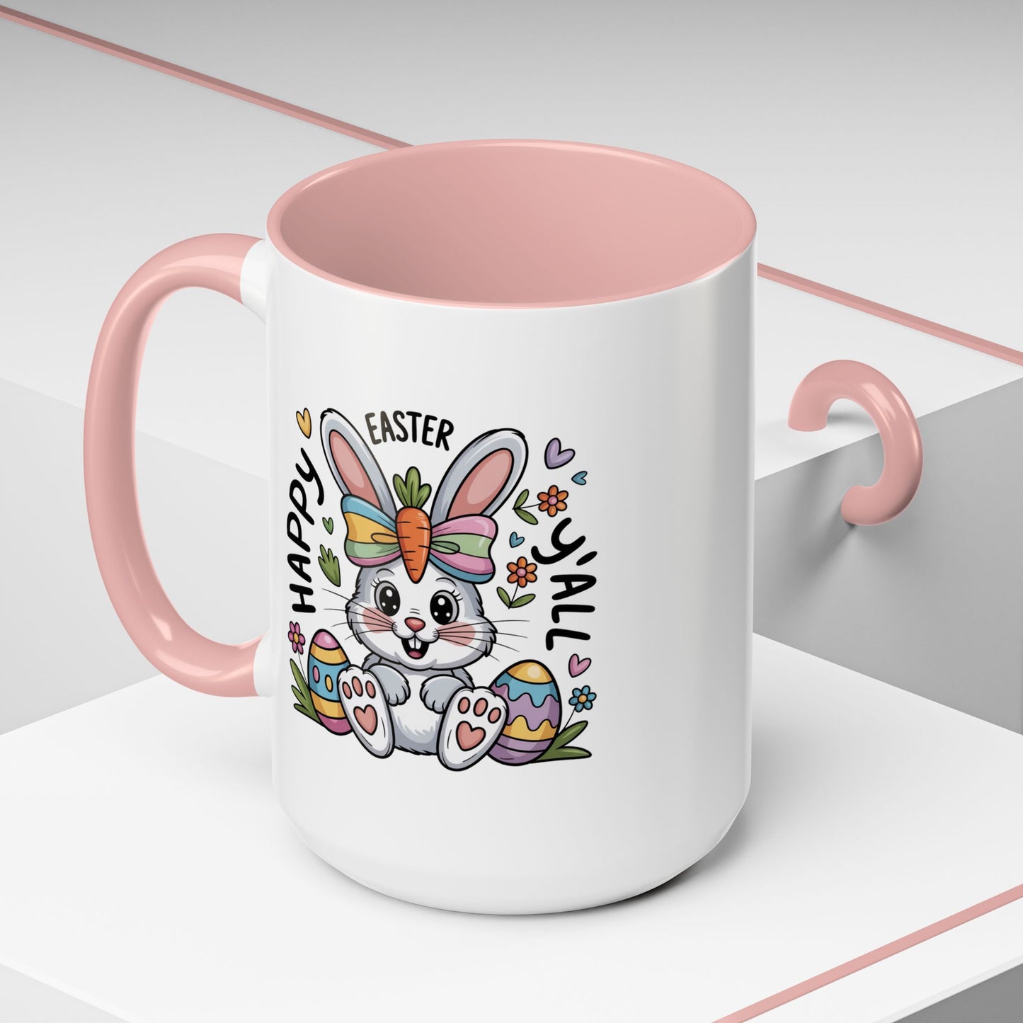 Easter Mug - Happy Easter Y'all Bunny