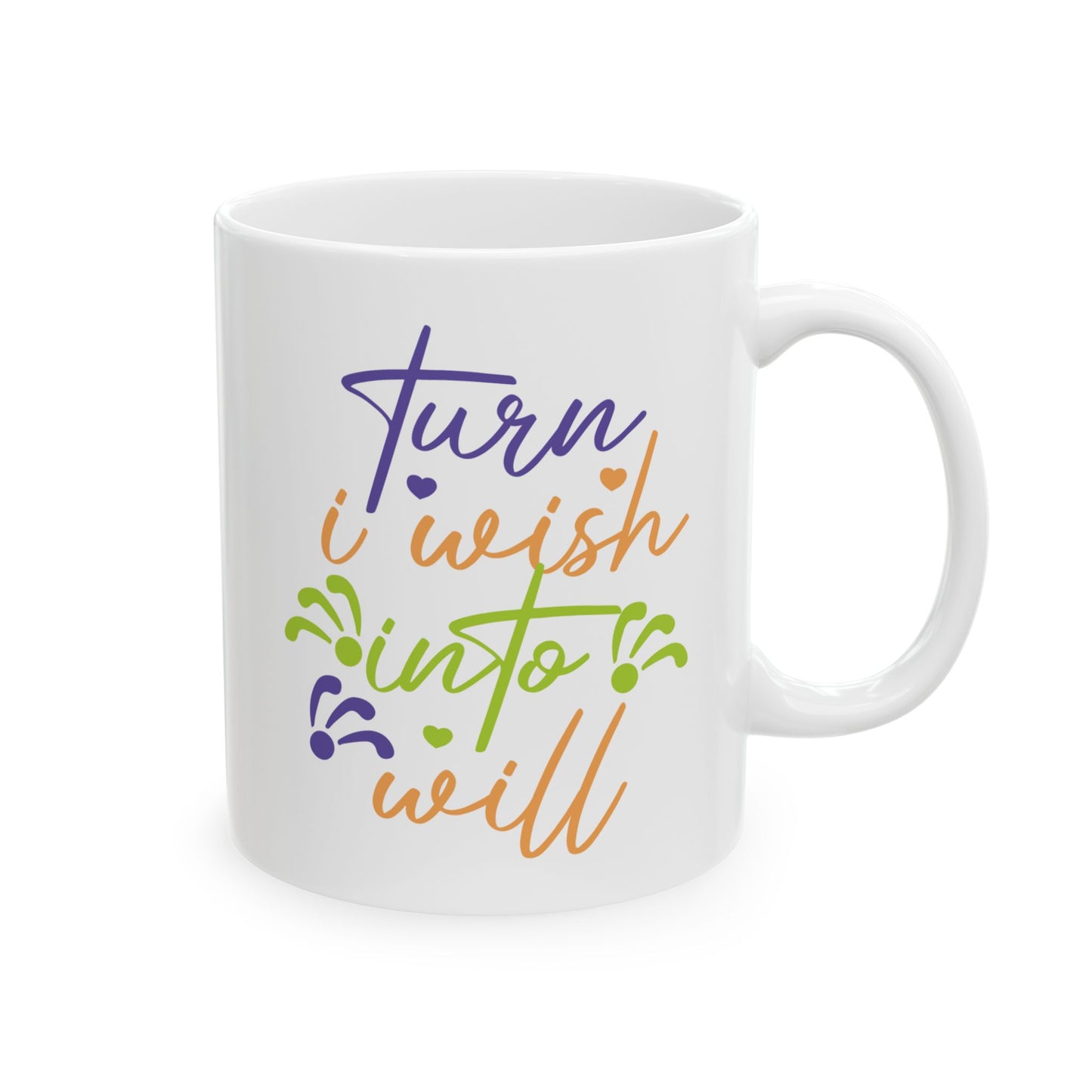 Motivation Mug - Turn I Wish Into I Will 1