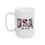 4th of July Mug - USA EST 1776 Floral