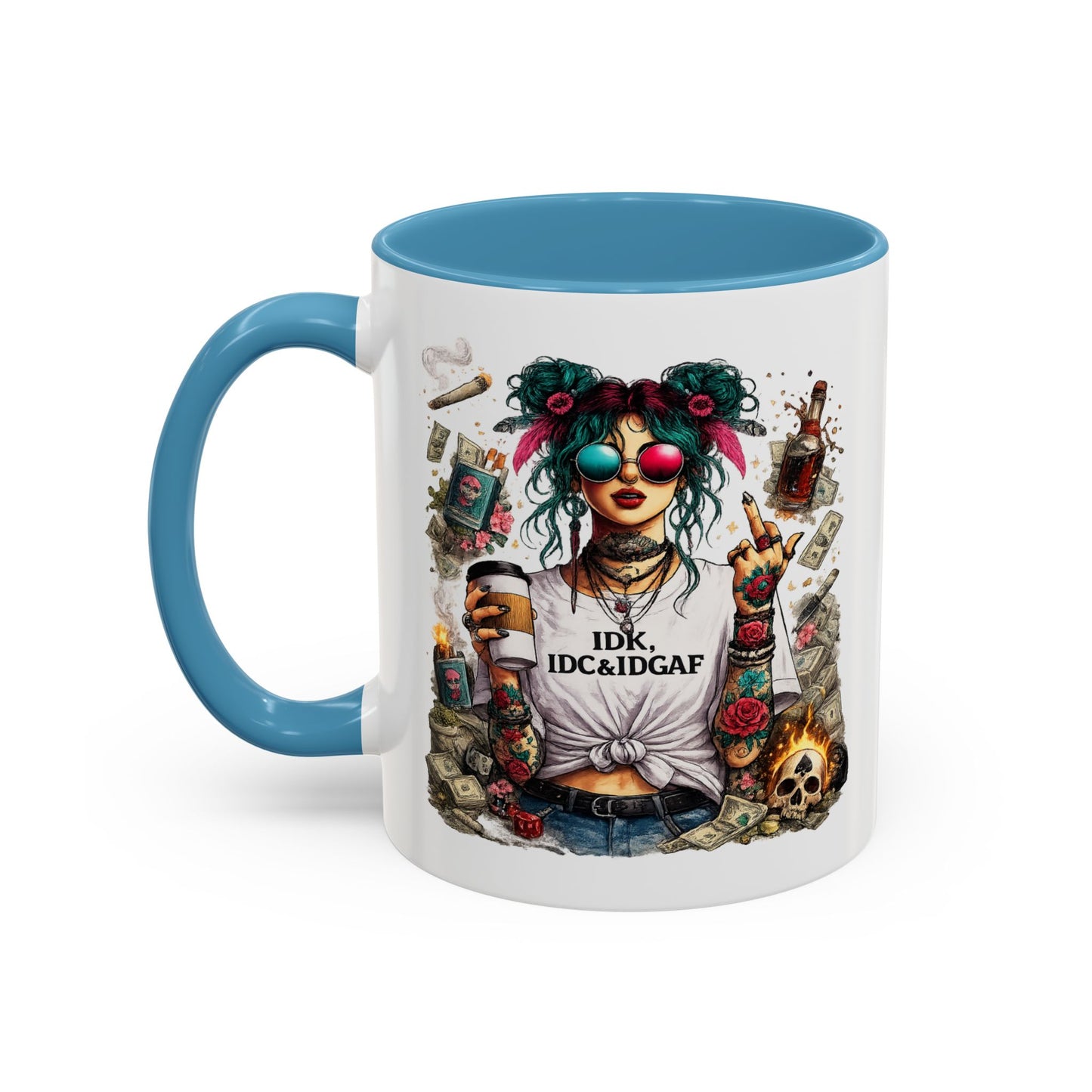Humor Mug - The IDK IDC & IDGAF