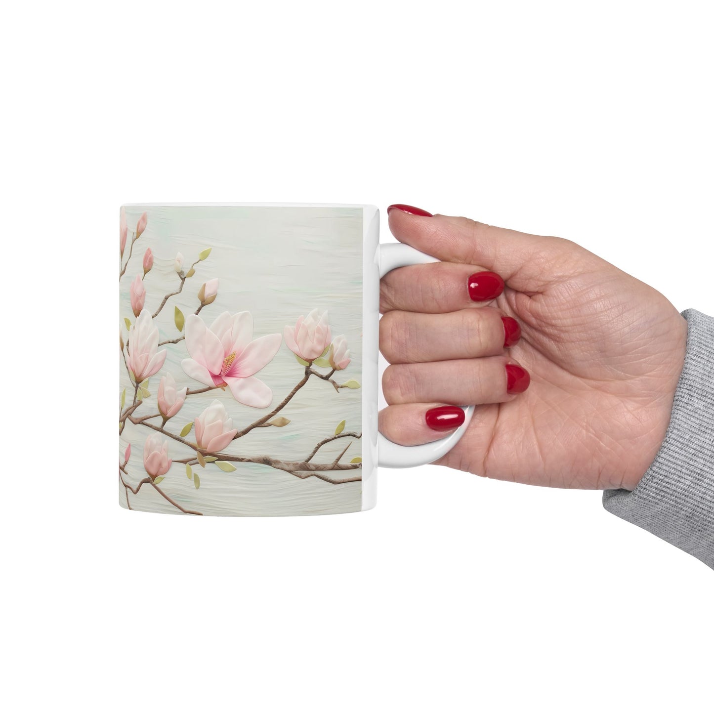 Artistic Mug - Felted Flowers