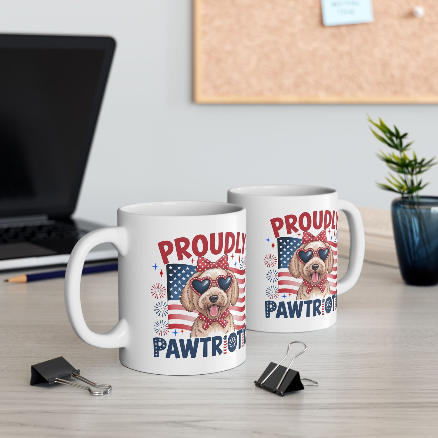4th of July Mug - Proudly Pawtriotic