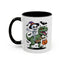 Halloween Mug - Skeleton Riding Dinosaur