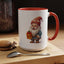 Christmas Mug - Old Gnome with Present