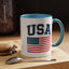 4th of July Mug - USA & Flag