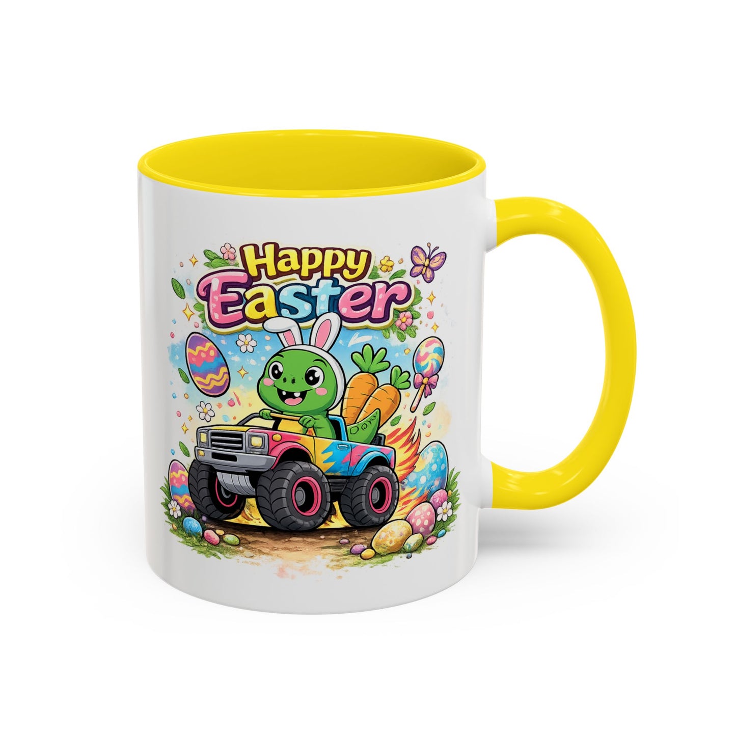 Easter Mug - Dinosaur Monster Truck