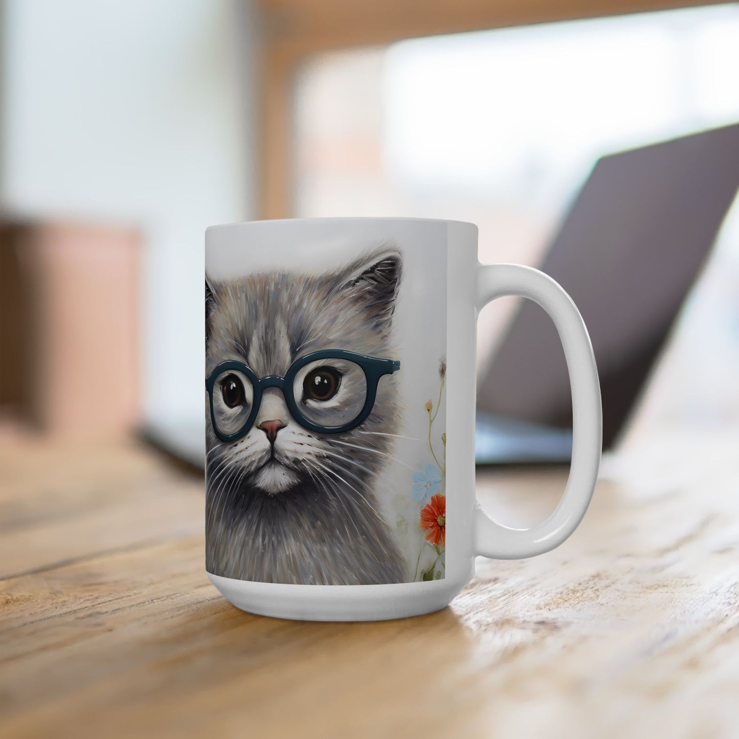 Artistic Mug - Felted Cat 4